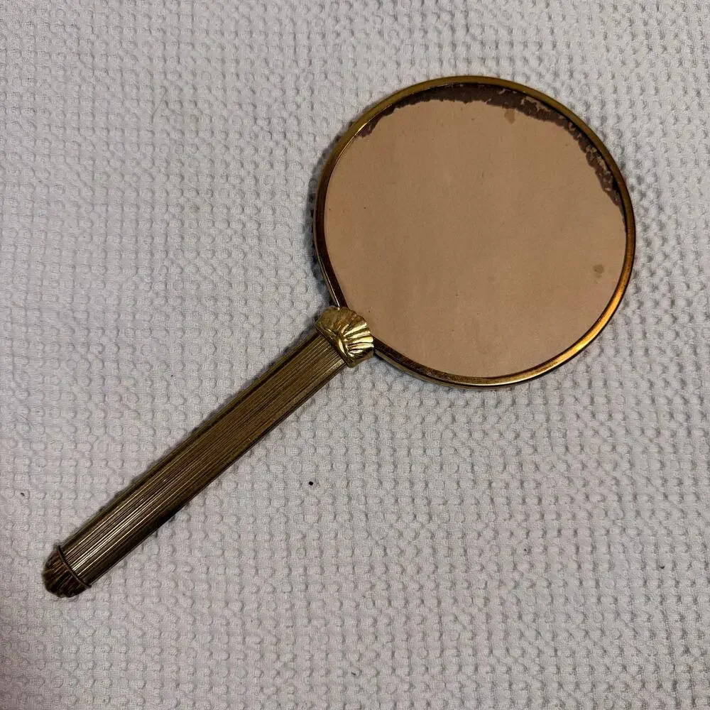 Antique Victorian Dressing Table Hand Mirror